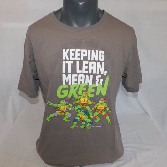 Keeping It Lean Mean & Green TMNT Mens L T Shirt Teenage Mutant Ninja Turtles - Picture 7 of 7